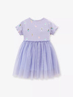 Children's Short Sleeve Tulle Dress