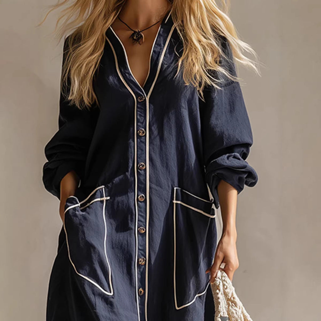 Women's Solid-Color Pullover Jumpsuit – Elegant Commuter Full-Length