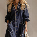 Women's Solid-Color Pullover Jumpsuit – Elegant Commuter Full-Length