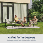 Modern Four Piece Patio Furniture Set for Outdoor Spaces