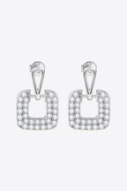 1.68 Carat Moissanite 925 Sterling Silver Drop Earrings