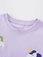Children's Unicorn Graphic Short Sleeve T-Shirt