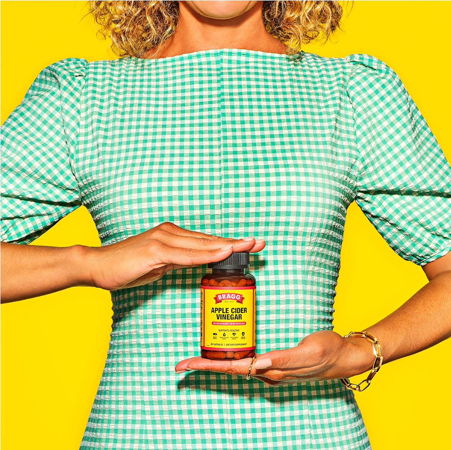 Bragg Apple Cider Vinegar Capsules - Vitamin D3 & Zinc - 750mg of Acetic Acid – Immune & Weight Management Support - Non-GMO, Vegan, Gluten Free, No Sugar (1)