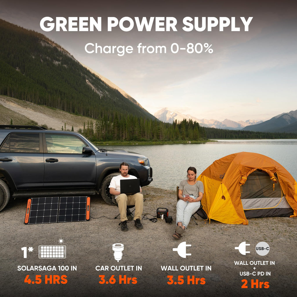 Jackery Portable Power Station Explorer 300, 293Wh Backup Lithium Battery, Solar Generator for Outdoors Camping Travel Hunting Blackout (Solar Panel Optional)