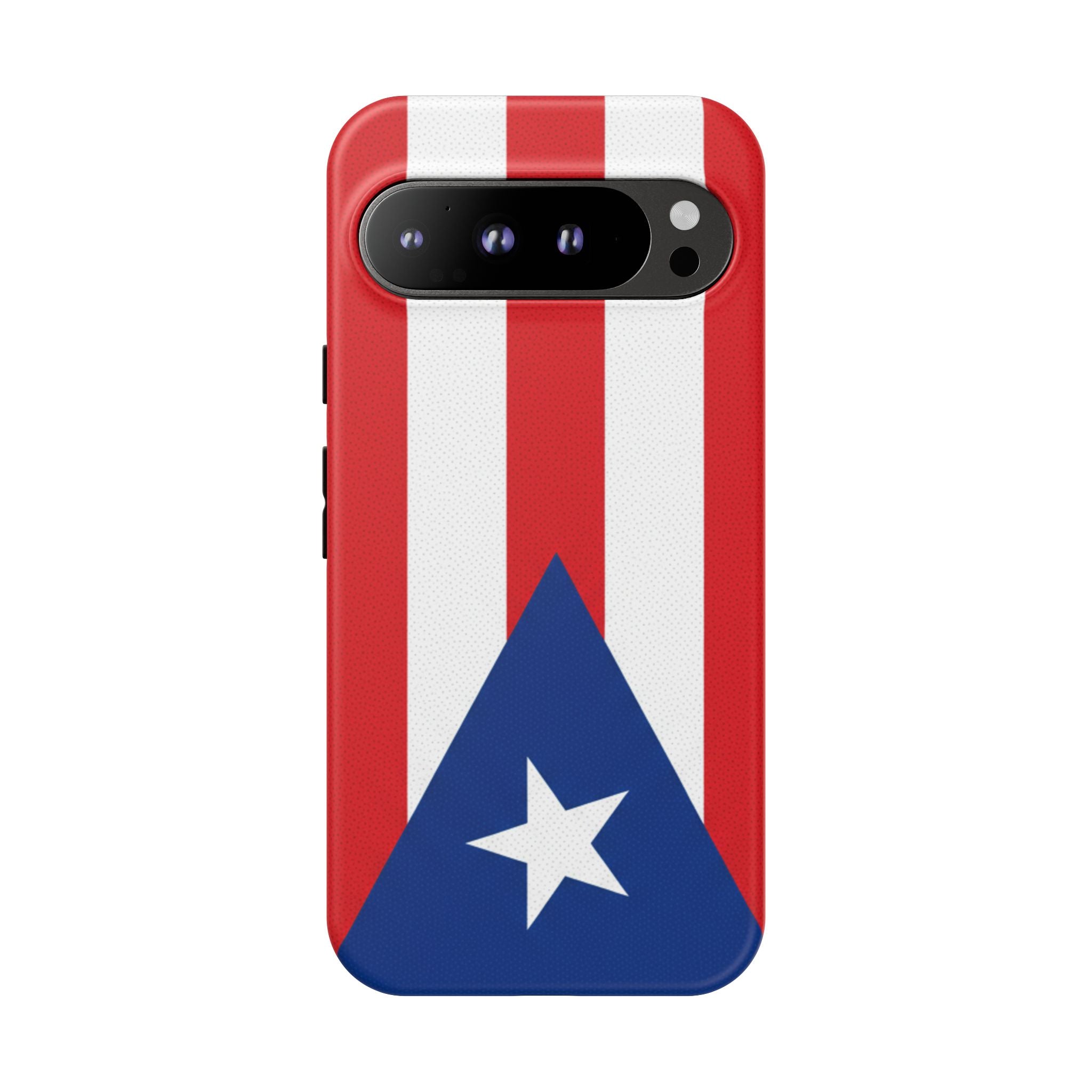 Puerto Rico Flag Tough Phone Case Patriotic Red & White Stripe Design