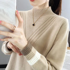 Womens Half-Turtleneck Sweater Base Layer Top For Layering