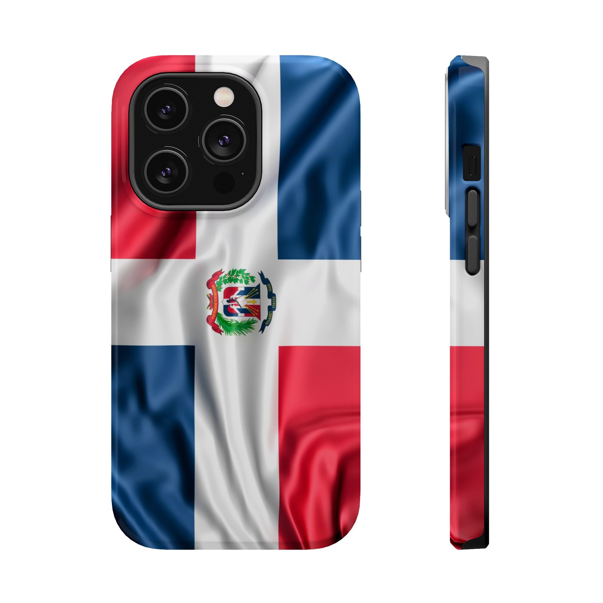 Dominican Republic Flag Magnetic Impact Resistant Phone Case