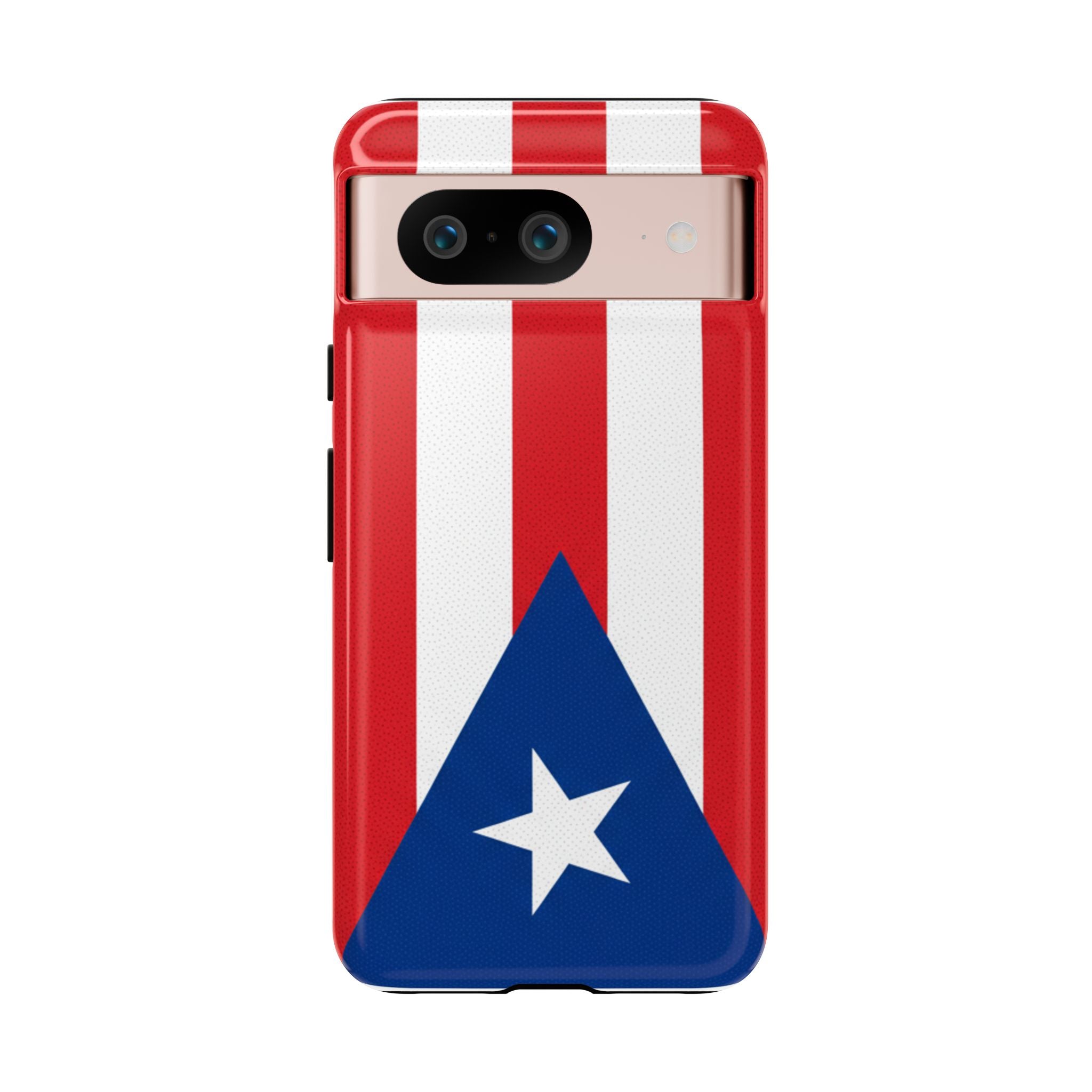 Puerto Rico Flag Tough Phone Case Patriotic Red & White Stripe Design