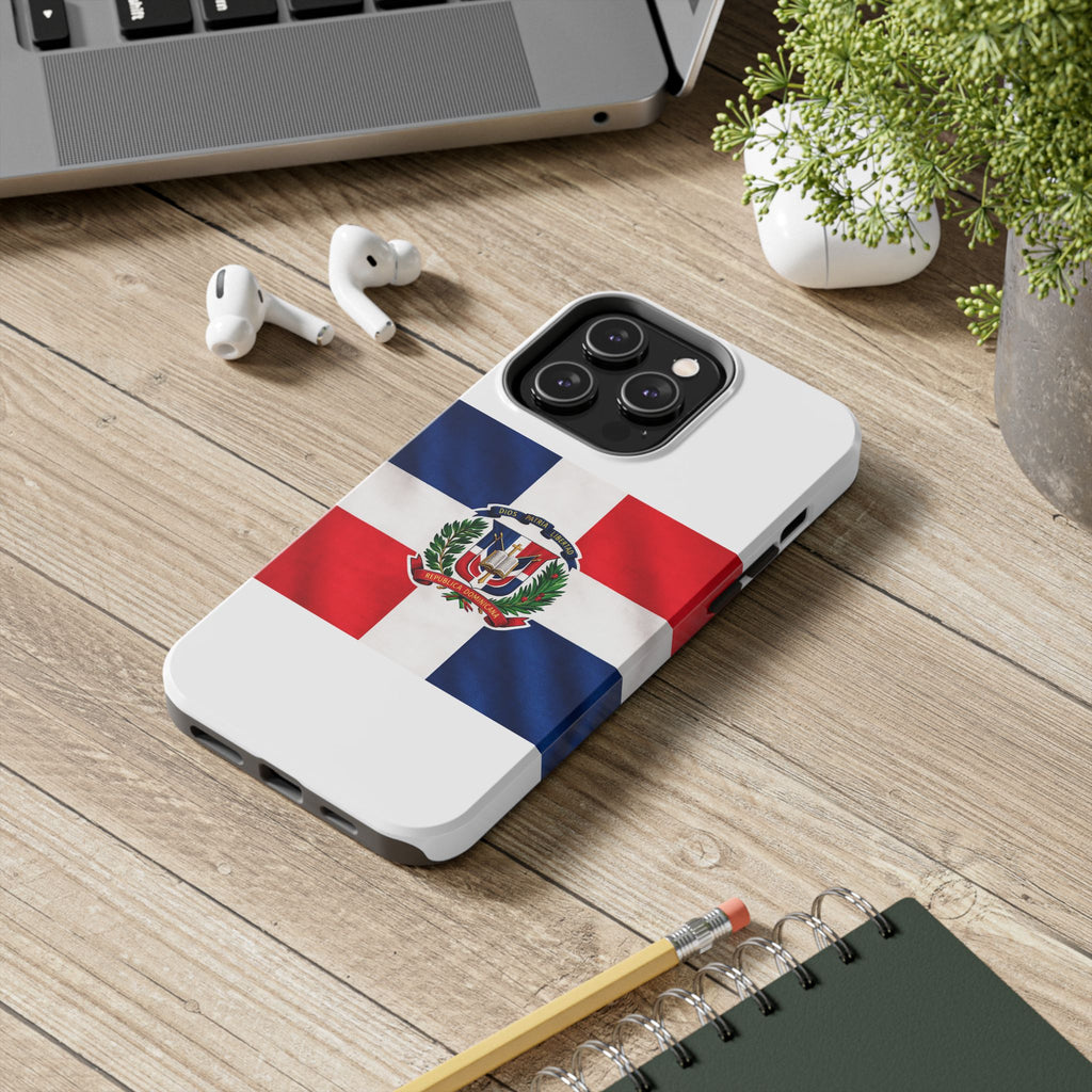Dominican Flag Tough Phone Case Protective Patriotic Phone Cover