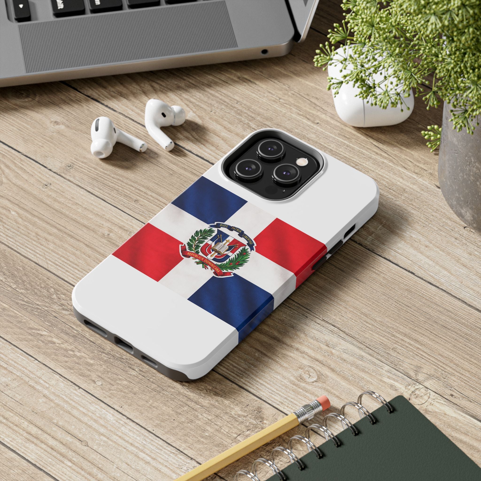 Dominican Flag Tough Phone Case Protective Patriotic Phone Cover