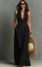 Women's Casual Polyester Midi Dress