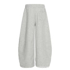 Starry Embroidery Fleece Lined Casual Pants For Women Loose Fit Trousers