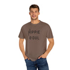 Hippie Soul T-shirt, Unisex Garment-Dyed Tee, Boho Style Shirt, Casual Summer Wear, Gift for Free Spirits, Festival Fashion
