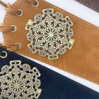 Women's Leather Wide Waist Seal Pin Buckle Elastic Body Shaping Decorative Belt