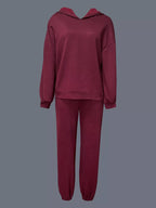 Casual Hoodie and Cropped Pants Set