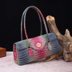 Crocodile Embossed Shoulder Tote Bag