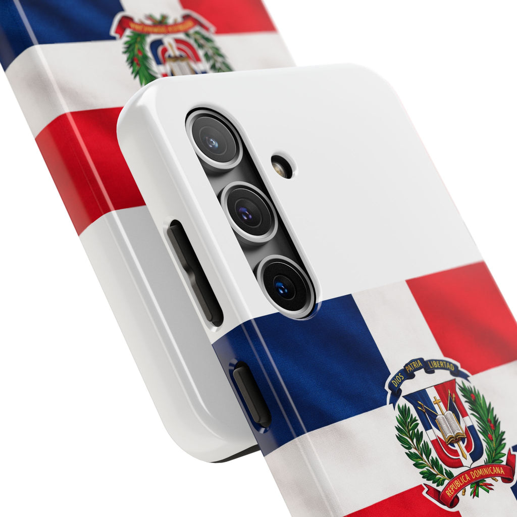 Dominican Flag Tough Phone Case Protective Patriotic Phone Cover