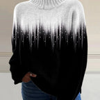 Womens Casual Printed Sweater Top