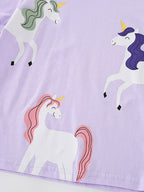 Children's Unicorn Graphic Short Sleeve T-Shirt