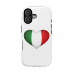 Italy Flag Heart Phone Case — Magnetic Impact‑Resistant Protective Cover