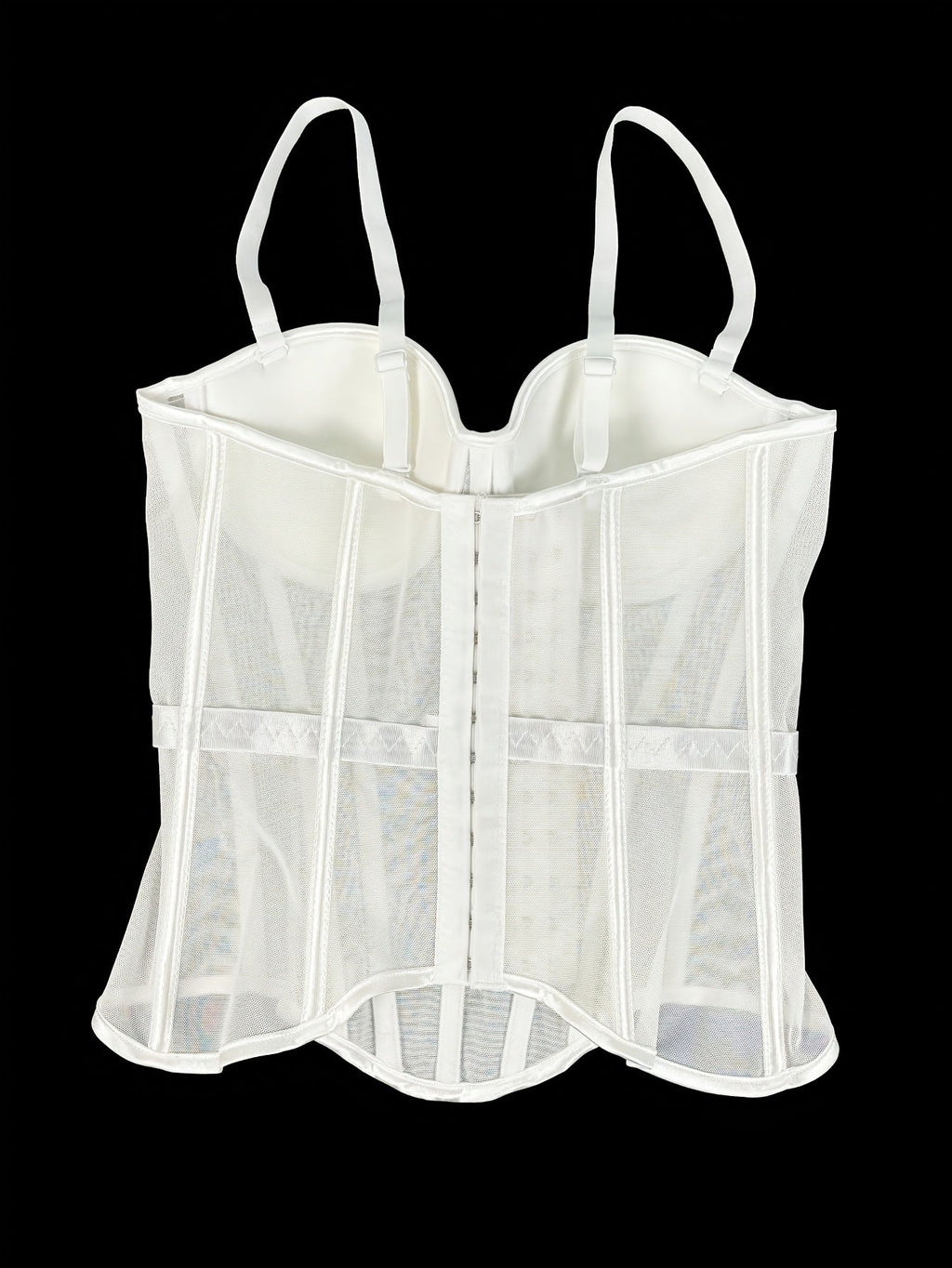 Mesh See-Through Fishbone Corset