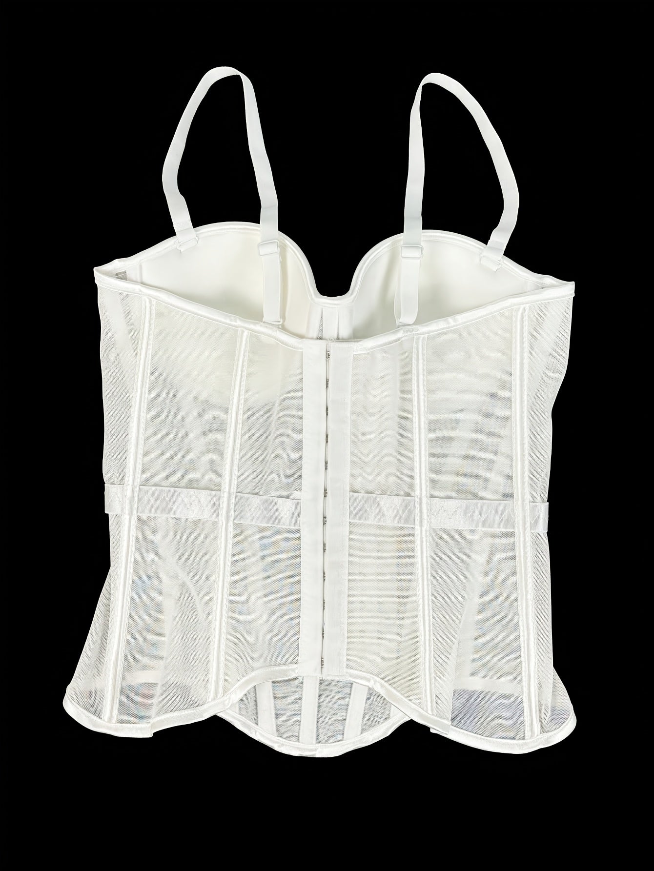 Mesh See-Through Fishbone Corset