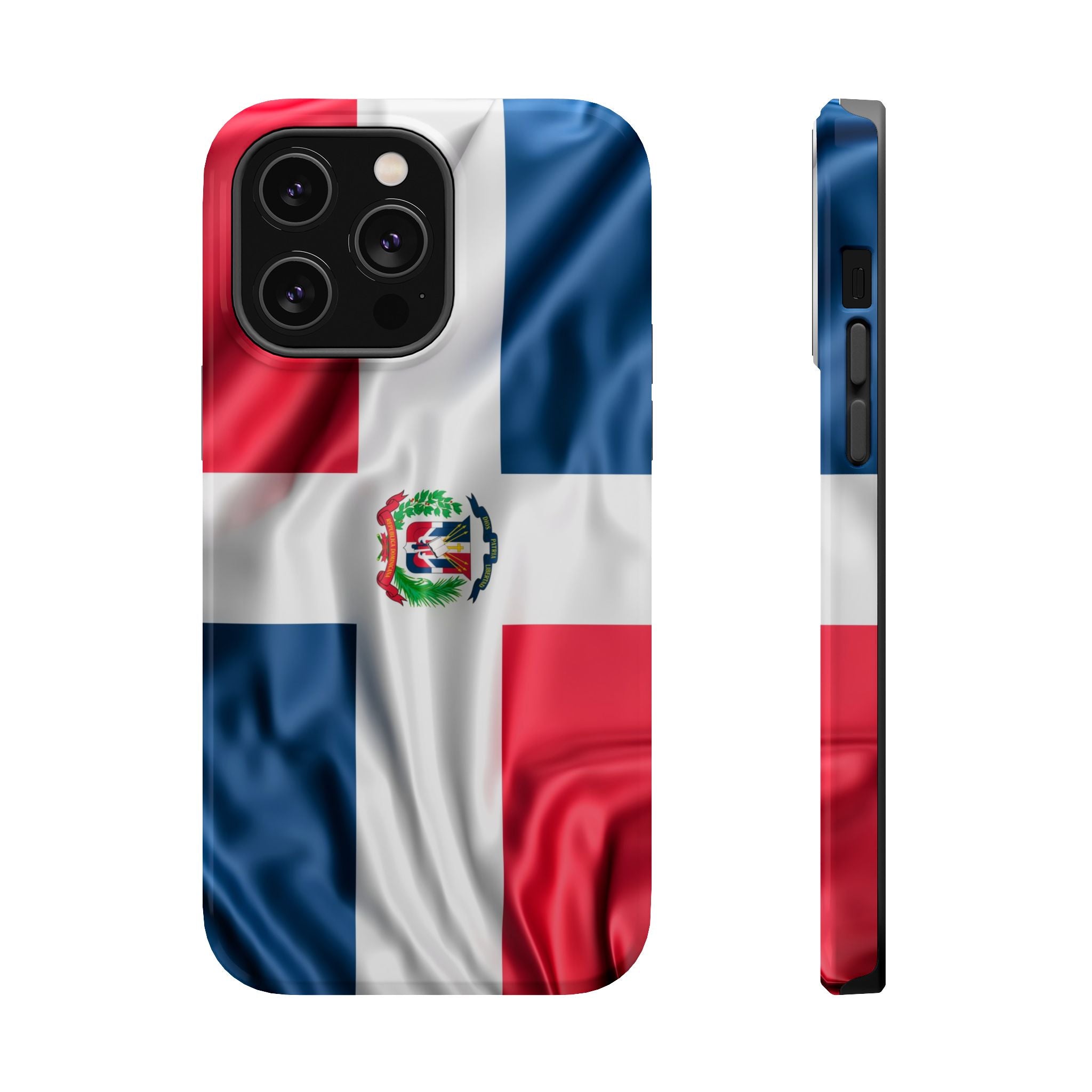Dominican Republic Flag Magnetic Impact Resistant Phone Case