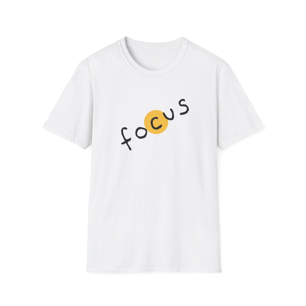 Focus Unisex Softstyle T-Shirt - Casual Wear, Motivational Gift, Inspirational Tee, Everyday Comfort, Unisex Apparel