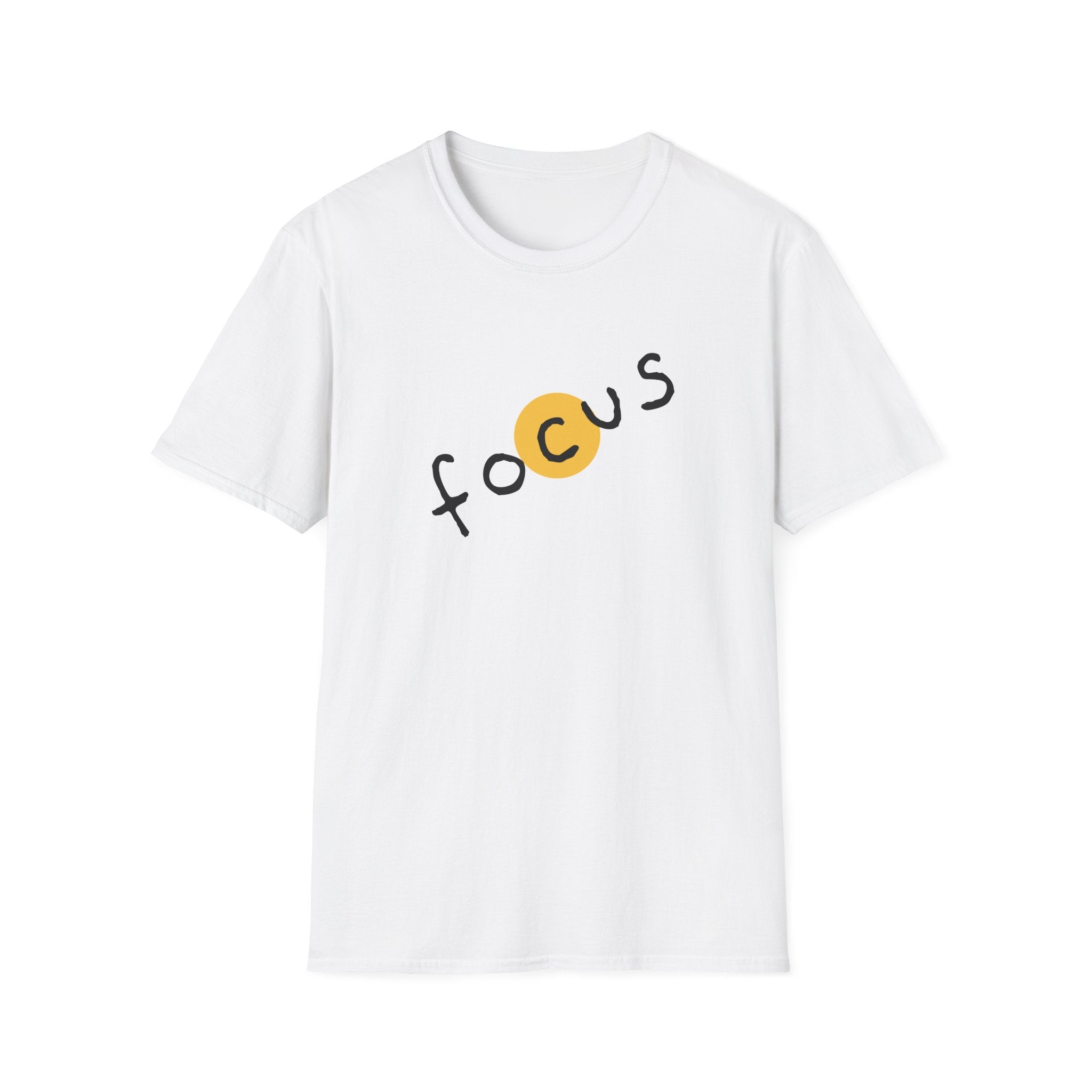 Focus Unisex Softstyle T-Shirt - Casual Wear, Motivational Gift, Inspirational Tee, Everyday Comfort, Unisex Apparel