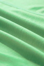 Light Blue Colorblock Drop Sleeve Round Neck Top