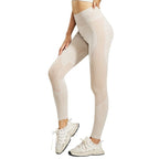 Womens Sand-Washed Quick-Dry Butt-Lifting Tight Fitness Pants Peach-Butt Yoga Pants