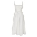 French Retro Square Collar Sling Dress