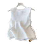 New Stylish Minimalist Sleeveless Loose Vest For Summer Workwear