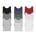 Athleisure Ribbed Knit Stretch Camisole With Straps