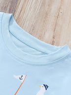 Children's Whale Graphic Short Sleeve Tee & Shorts Set