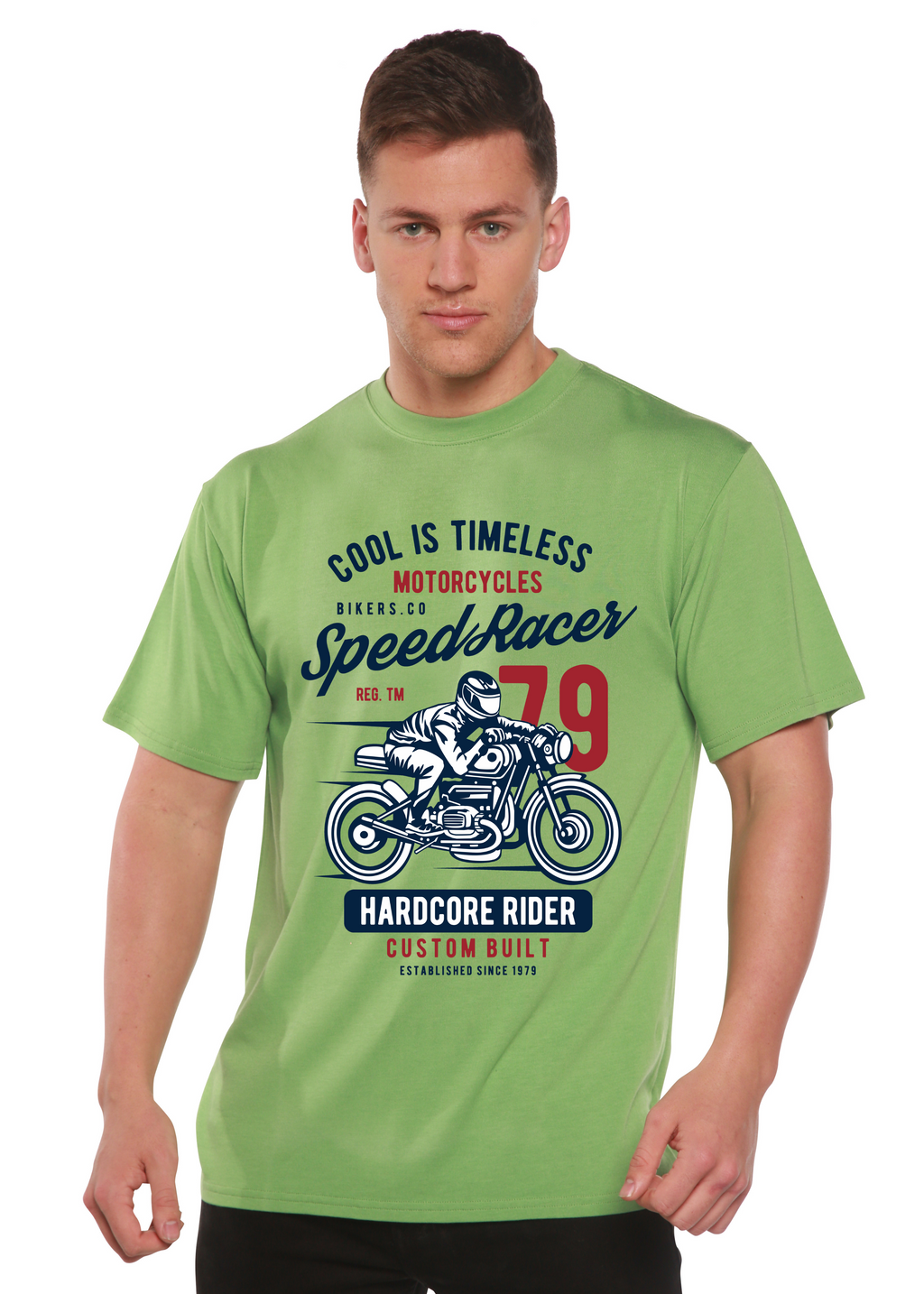 Speed Racer Spun Bamboo® Men's Bamboo Viscose/Organic Cotton Short Sleeve Graphic T-Shirt