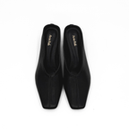 Junie Heeled Leather Mule