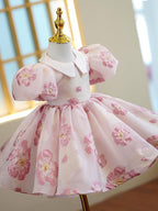 Piano Playing Flower Girl's Wedding Little Girl Princess Dress Birthday Costume