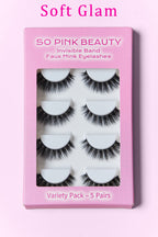 SO PINK BEAUTY Mink Eyelashes 5 Pairs