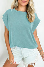 Canton Twisted Ribbed Textured Plain T Shirt