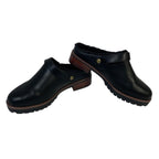 Kensie Womens Size 7 Black 1.5" Heels Clog Fuzzy Lined Slip On Round Toe Shoes