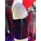 Gothic Waist-cinching Slimming Camisole With Temperament