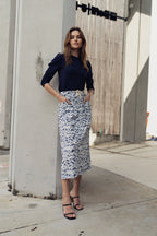 PRINTED BUCKET POCKET SKIRT