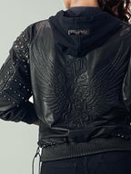 Leather Bomber Jacket