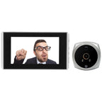 N7 4.5 inch Screen 1080P HD Night Vision Motion Detection Smart Cat Eye Video Doorbell (White)