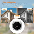 N7 4.5 inch Screen 1080P HD Night Vision Motion Detection Smart Cat Eye Video Doorbell (White)