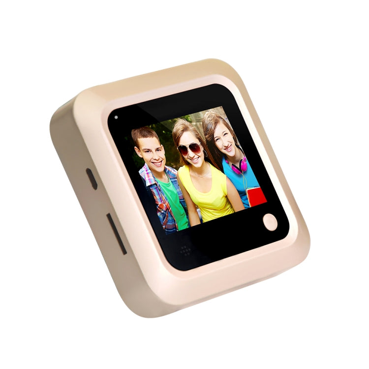 X5 2.4 inch Screen 2.0MP Security Camera No Disturb Peephole Viewer, Support TF Card(Gold)