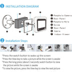 X5 2.4 inch Screen 2.0MP Security Camera No Disturb Peephole Viewer, Support TF Card(Gold)