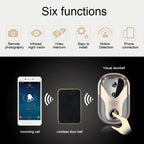 163Eye L1-NJ Smart Visual WIFI 1.3MP Network HD Intercom Doorbell , Support Micro SD Card  & Night Vision(Gold)