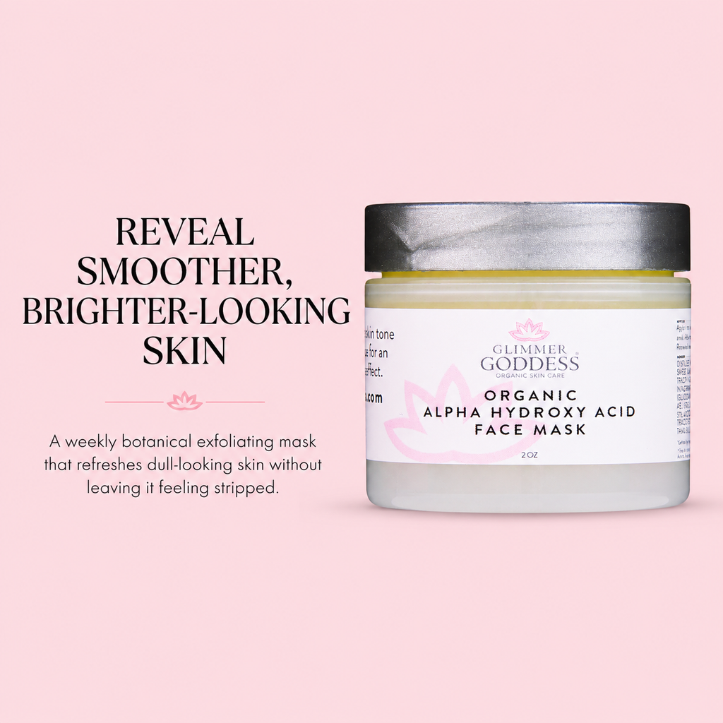 Organic AHA Face Mask – Renewing Treatment for Exfoliation & Glow